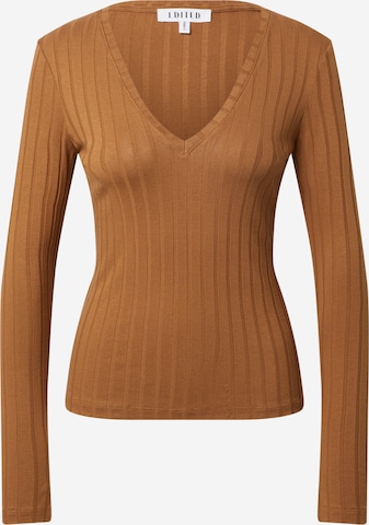 EDITED Shirt 'Elin' in Brown: front