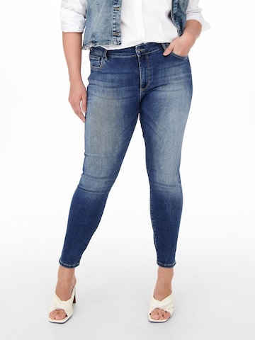 ONLY Carmakoma Skinny Jeans 'Lasmin' i blå: forside
