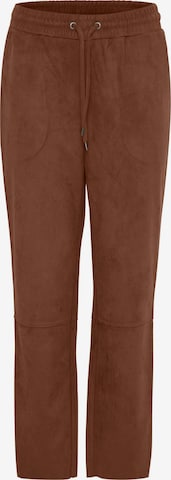 Oxmo Regular Pants 'Judith' in Brown: front