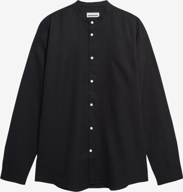 ARMEDANGELS Comfort fit Button Up Shirt 'VAALERONIMUS' in Black: front