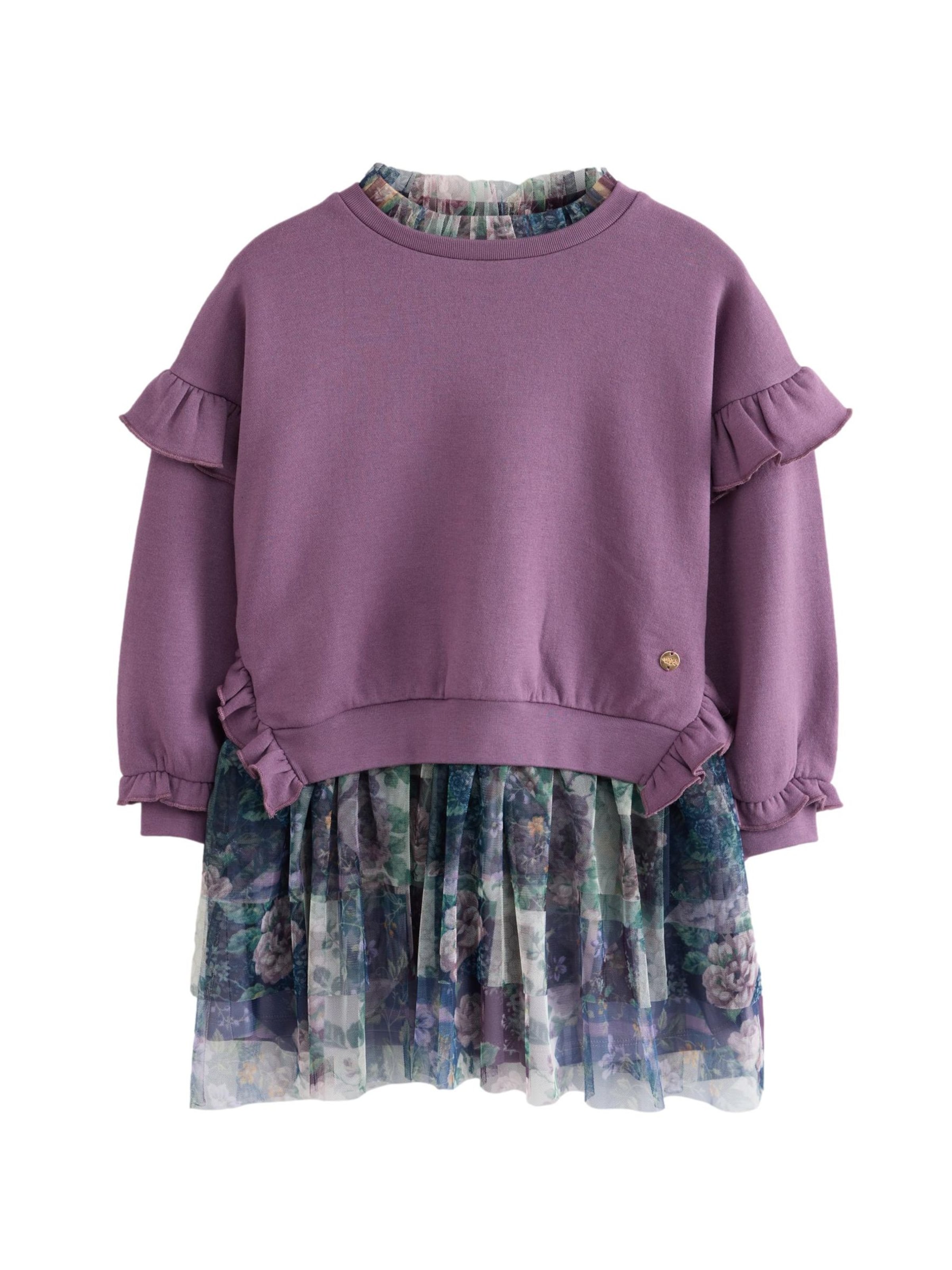 LAURA ASHLEY - Vestido en lila: frente