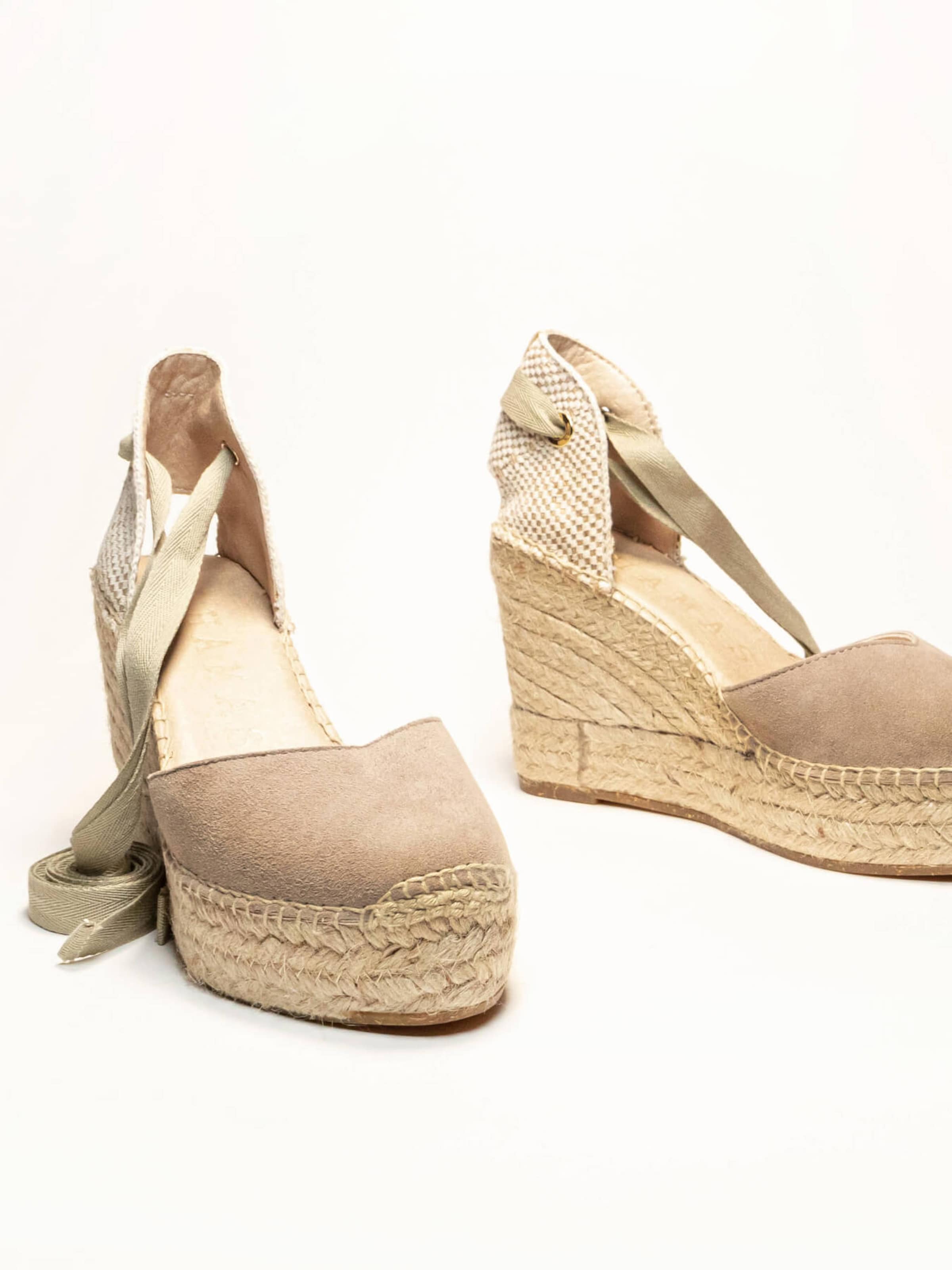 Sandales 'Alpargata Cuña' Alhamas en beige