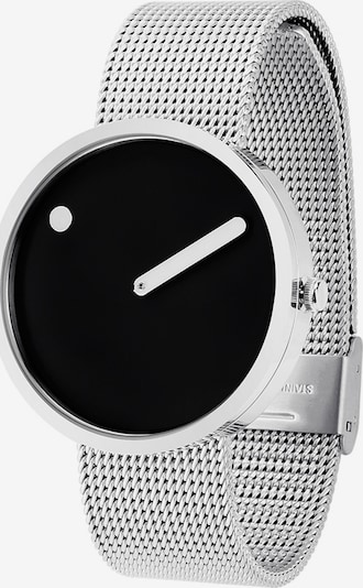 Picto Uhr in schwarz / silber, Produktansicht