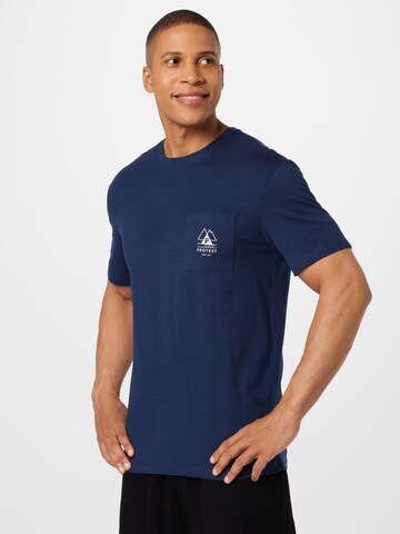 PROTEST Functioneel shirt 'ISIAH' in Blauw: voorkant