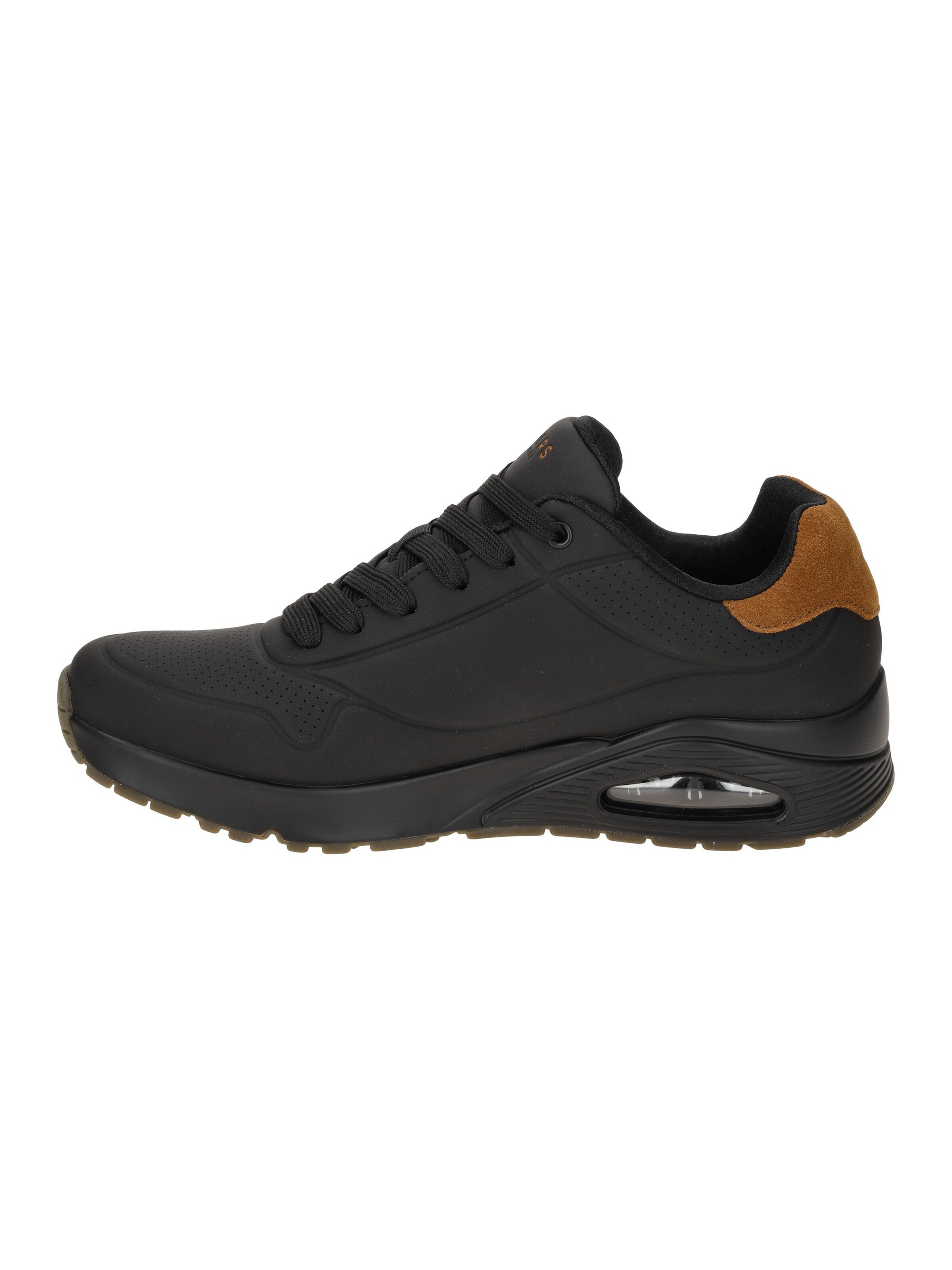SKECHERS Lace-Up Shoes 'Skechers Uno Schuhe schwarz Herren Sneakers 183004' in Black