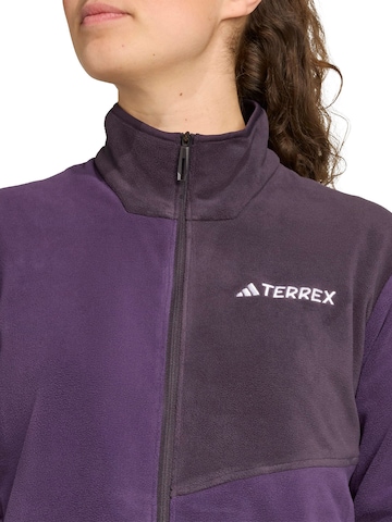ADIDAS TERREX Функционално поларено яке в лилав