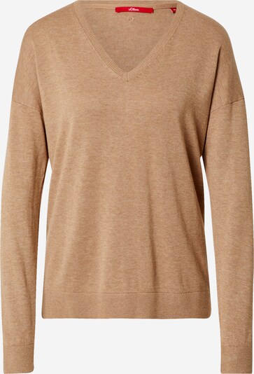 s.Oliver Pullover in hellbraun, Produktansicht