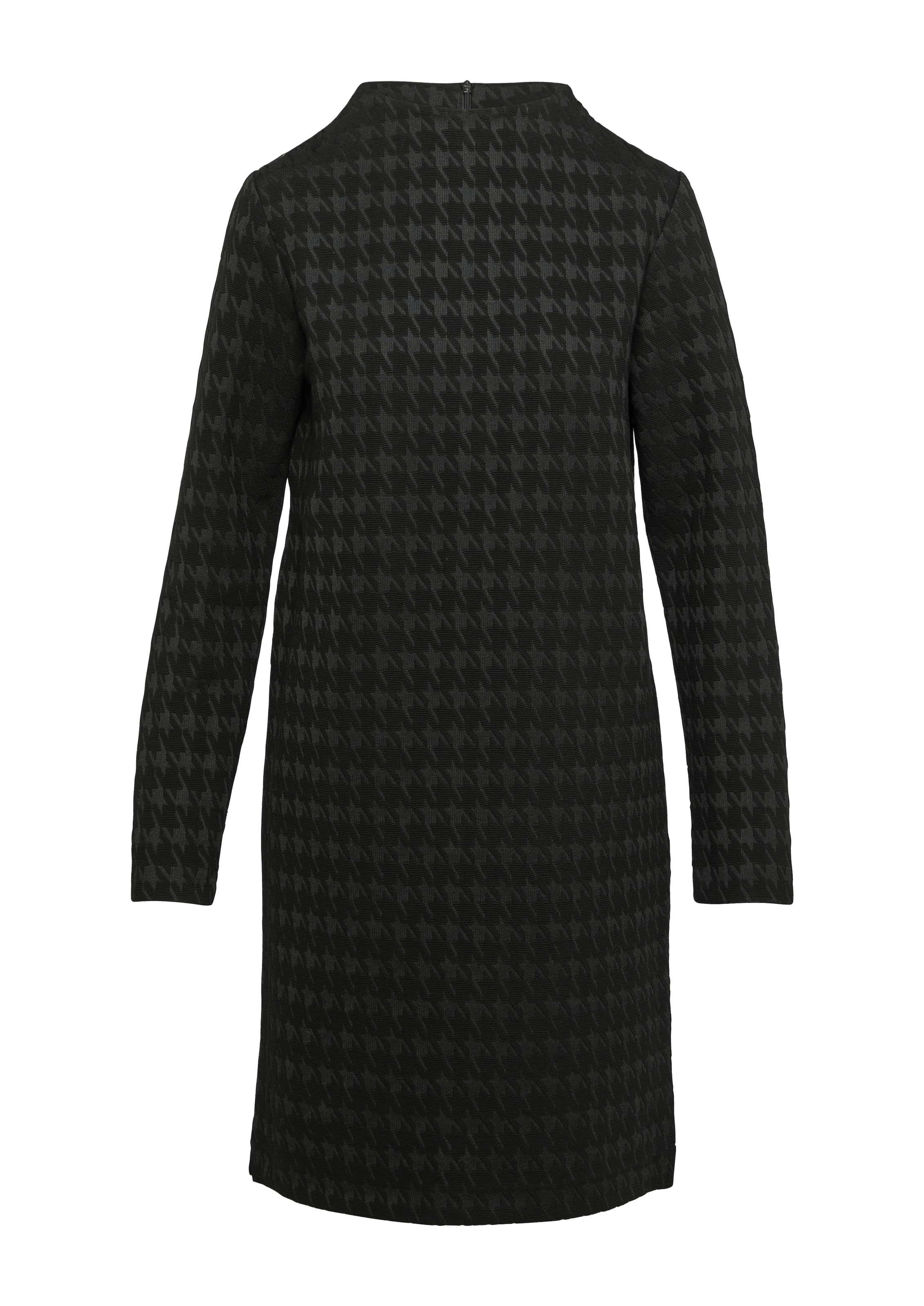 comma casual identity Jurk in Zwart: voorkant