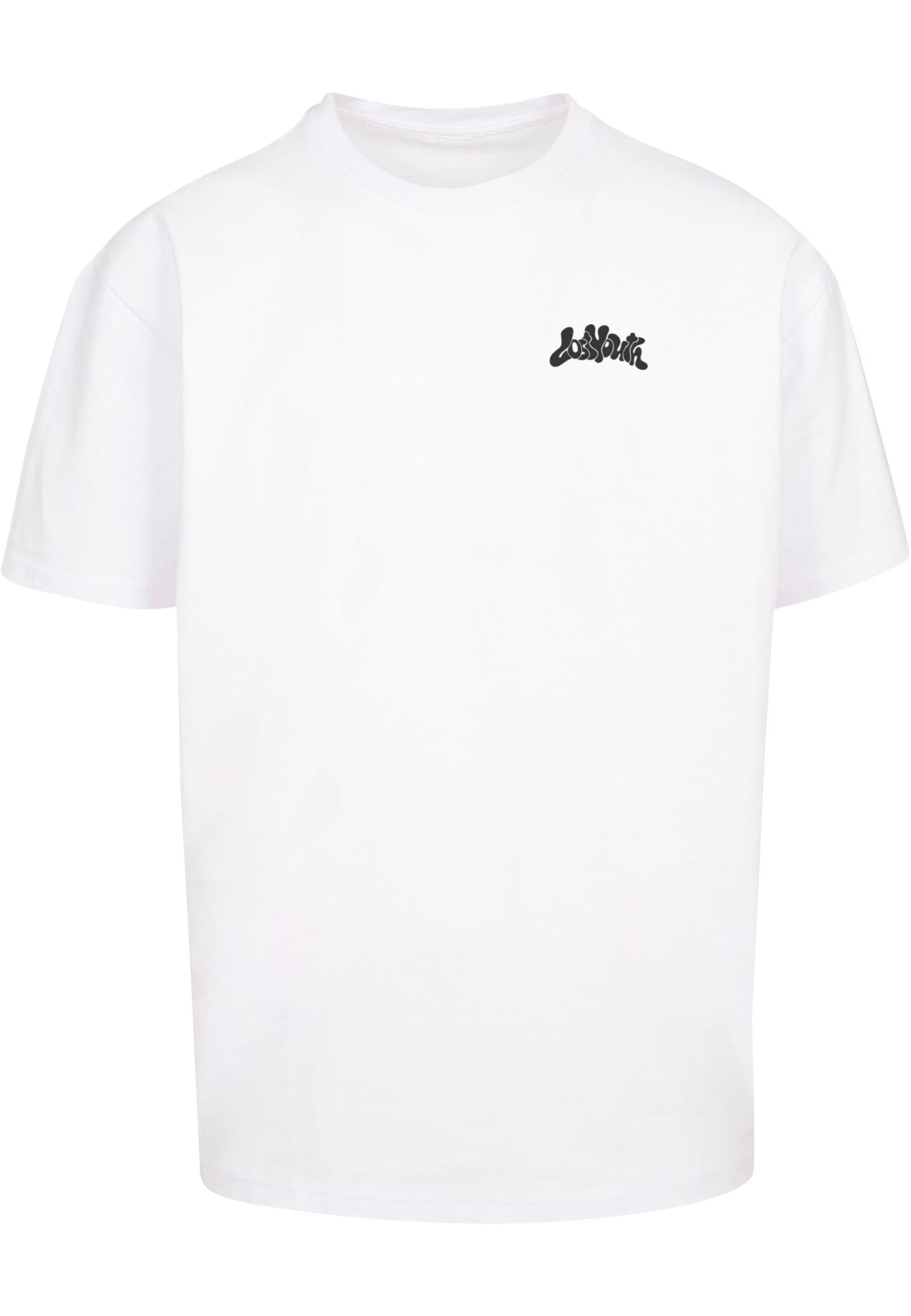 Maglietta 'Dripping Heart' di Lost Youth in bianco: frontale