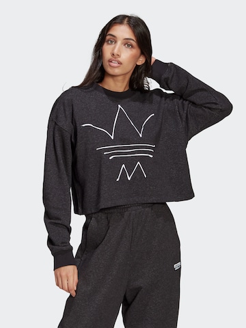 ADIDAS ORIGINALS Sweatshirt 'R.Y.V.' in Zwart: voorkant