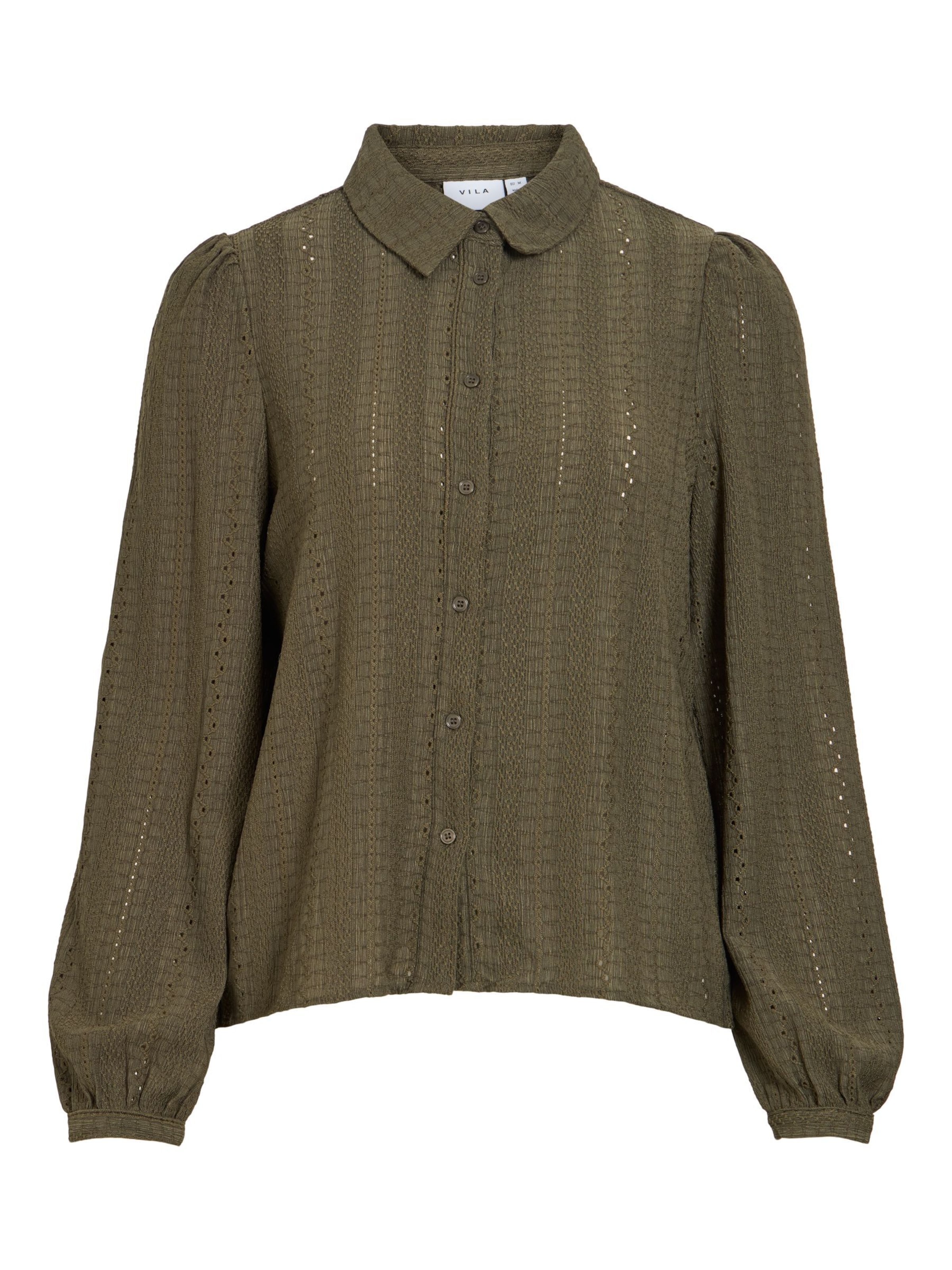 Camicia da donna 'ZANIA' di VILA in verde: frontale