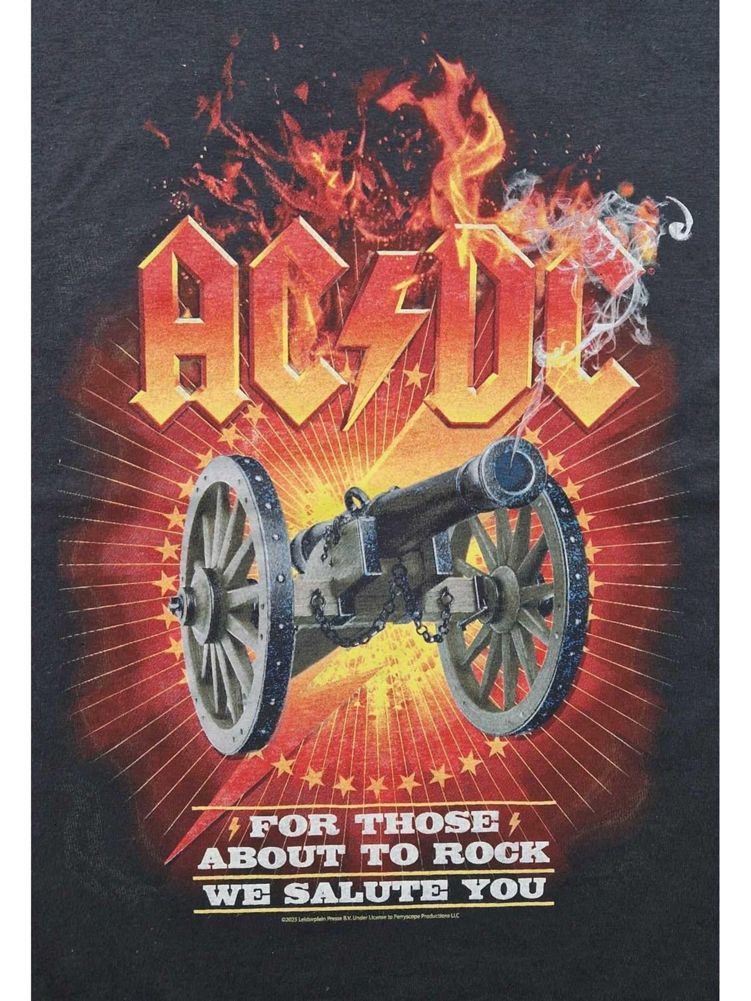 AC/DC Shirt 'Ac/dc For Those About to Rock' in Black
