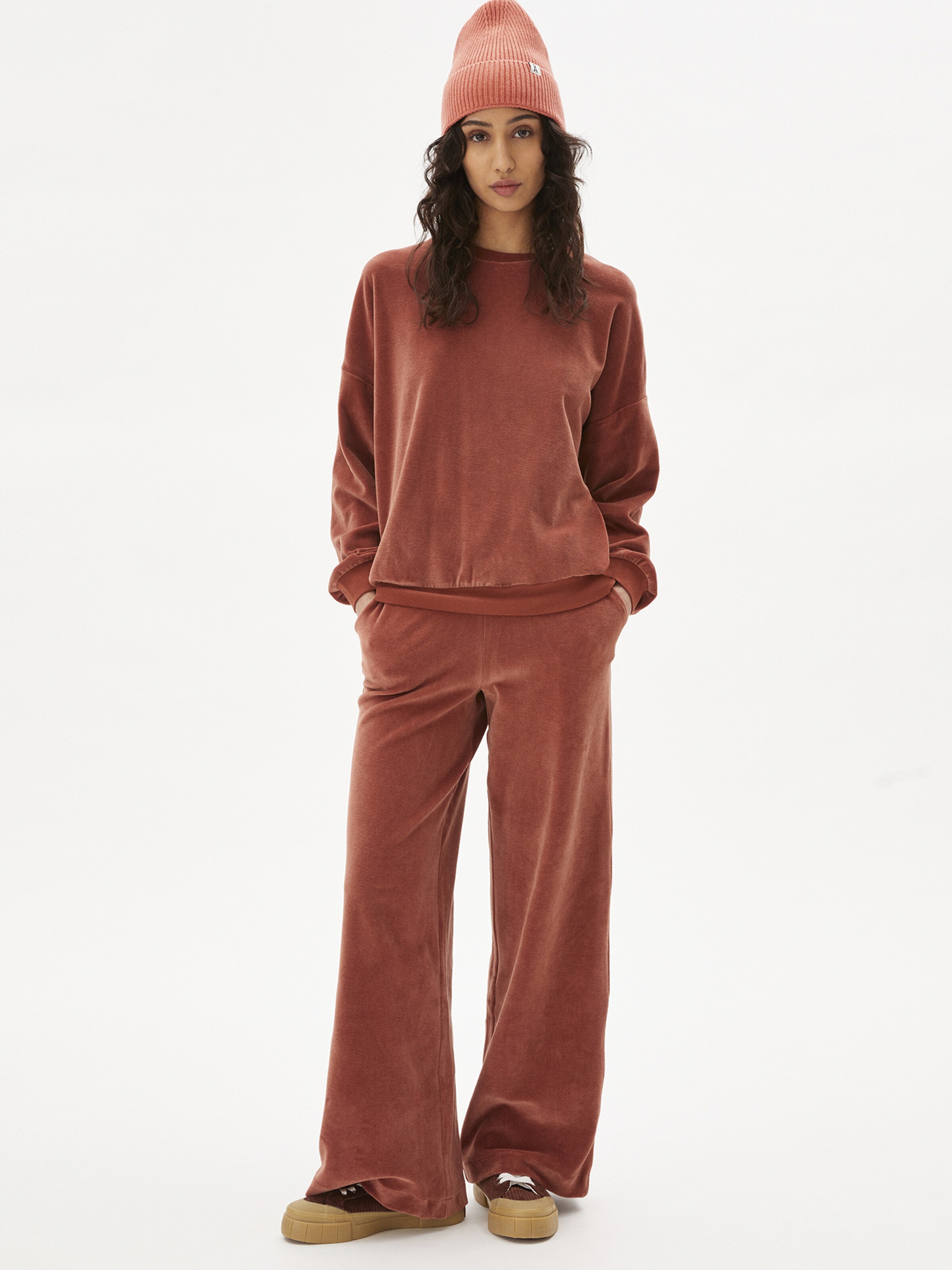 Frauen Pullover & Strick ARMEDANGELS Sweatshirt 'Anda' in Rostbraun - RI40504 Frauen Pullover & Strick ARMEDANGELS Sweatshirt 'Anda' in Rostbraun - RI40504