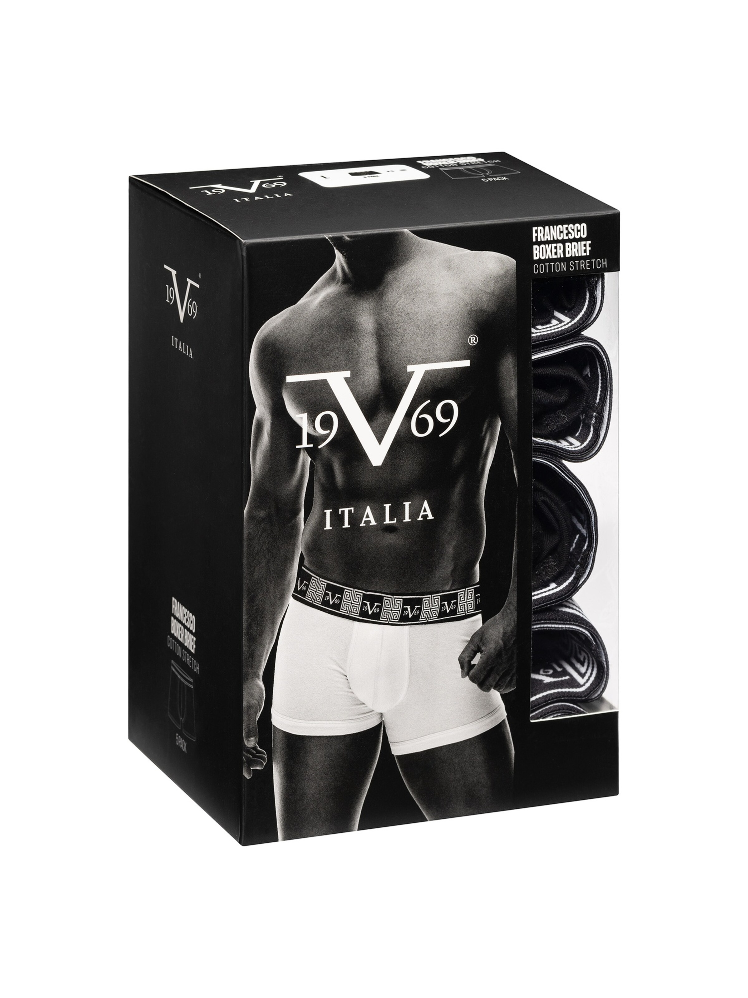 19V69 ITALIA Boxershorts in Zwart