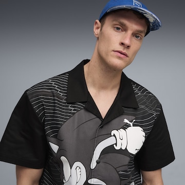 PUMA Regular fit Overhemd 'PUMA x SONIC THE HEDGEHOG' in Zwart