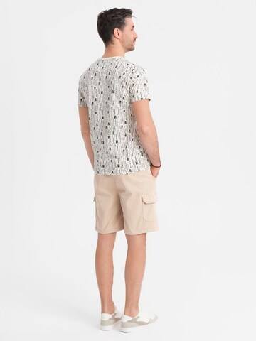 Ombre Regular Cargobroek in Beige