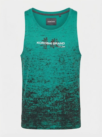 KOROSHI - Camiseta en verde: frente