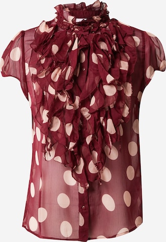 Tricou 'Lilja' de la SAINT TROPEZ pe roșu: față