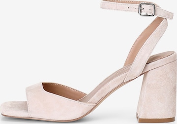 Sandalo di CAFè NOIR in beige: frontale