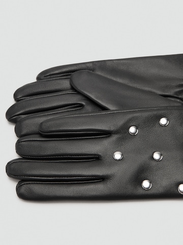 MANGO Prstové rukavice 'GILDIS' – černá