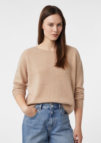 COMMA Oversized trui in Beige: voorkant