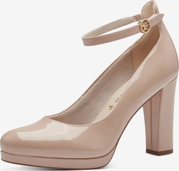 TAMARIS - Zapatos con plataforma en beige: frente