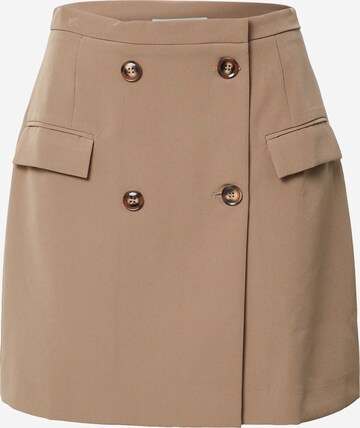 Neo Noir Skirt 'Magia' in Brown: front