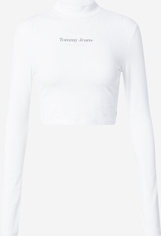 Tommy Jeans Shirt 'ESSENTIAL' in Weiß: predná strana