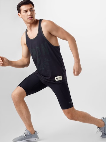 UNDER ARMOUR Skinny Shorts 'Project Rock' in Schwarz