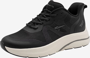 Baskets basses Tamaris en noir : devant
