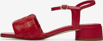 LOTTUSSE Carla Sandals 'Pala' in Rot: predná strana