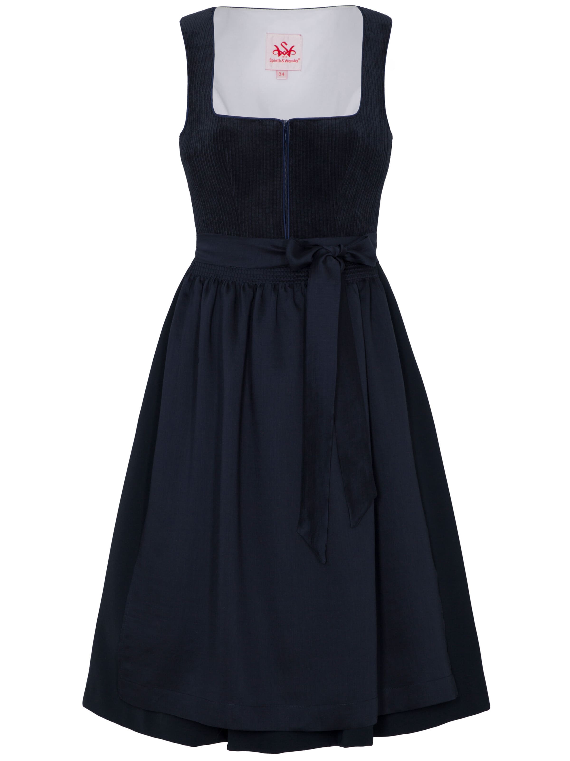 SPIETH & WENSKY Dirndl 'Dirndl Dasing' in Blauw: voorkant