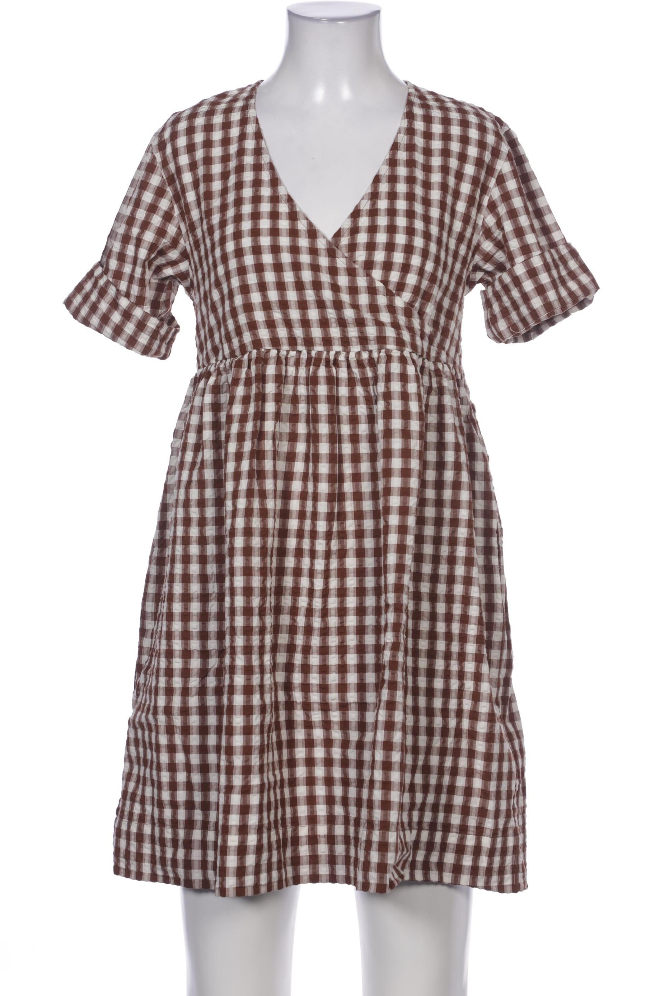 KnowledgeCotton Apparel Kleid XS in Braun: Vorderseite