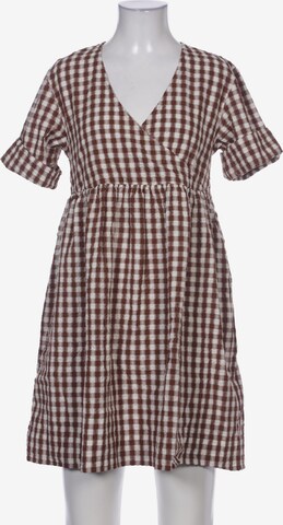 KnowledgeCotton Apparel Kleid XS in Braun: Vorderseite