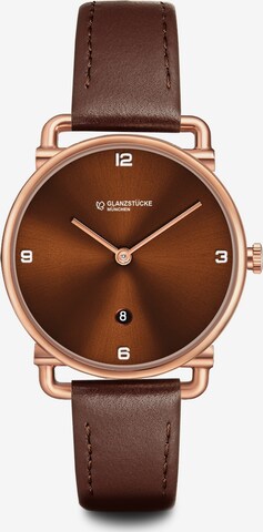 Glanzstücke München Analog Watch in Brown: front