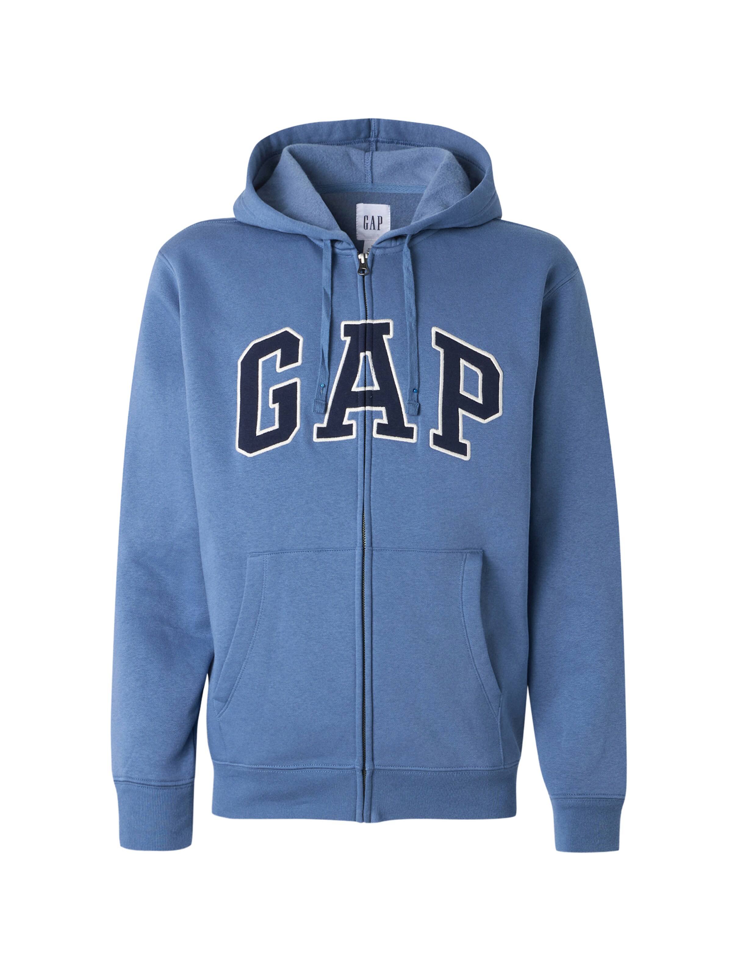 GAP Sweatvest 'HERITAGE' in Blauw: voorkant