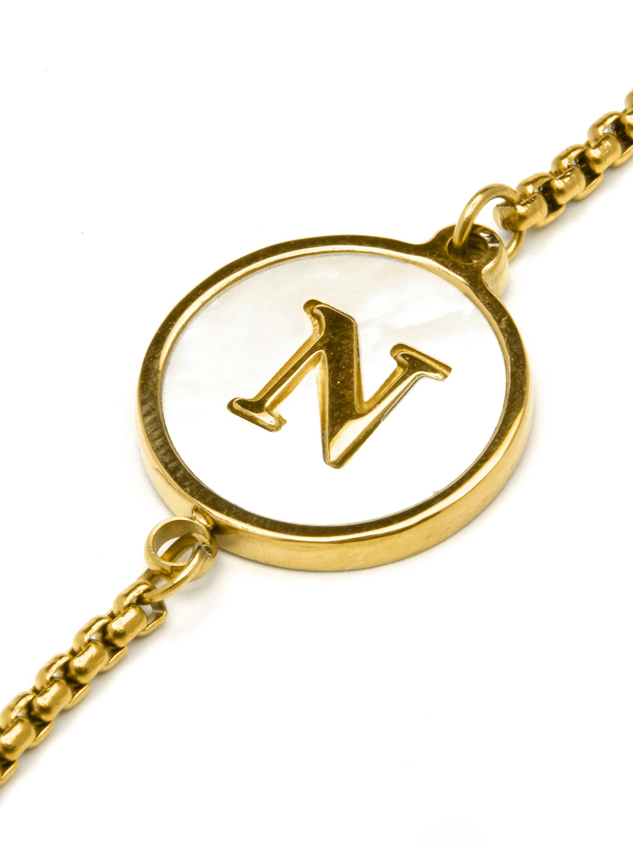 Luxenter - Pulseira 'Alphabet' em ouro