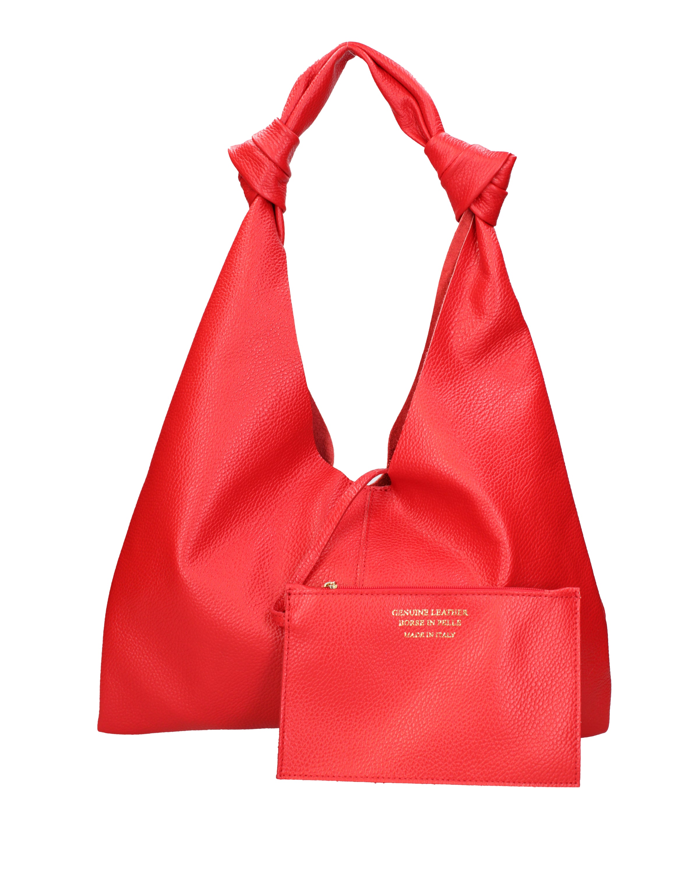 Borsa a spalla di Viola Castellani in rosso: frontale