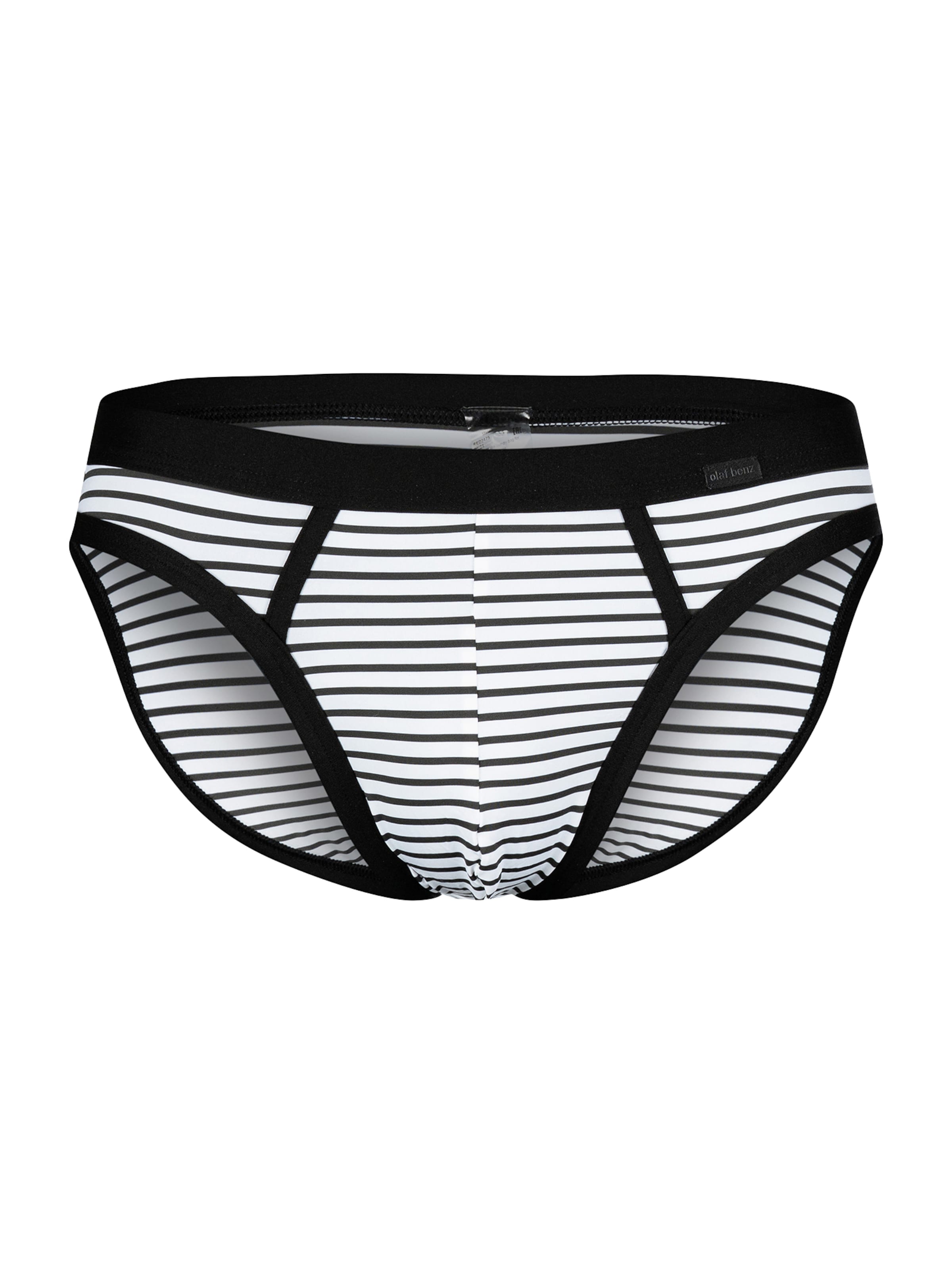 Olaf Benz Slip ' RED2475 Retrobrief ' in de kleur Grijs / Wit, Productweergave