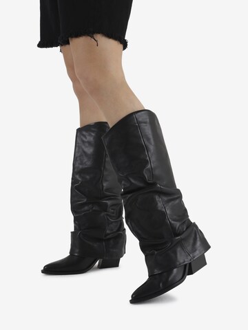 Bottes 'New-Kole' BRONX en noir : devant