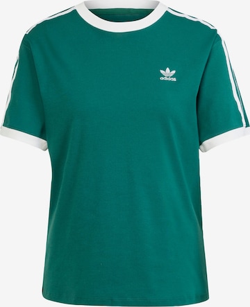 ADIDAS ORIGINALS Shirt '3-Stripes' in Green: front