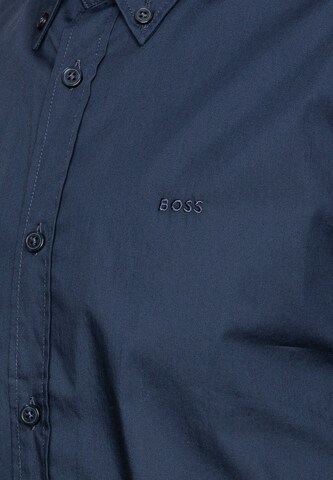 BOSS Slim Fit Hemd 'H-Roan' in Blau