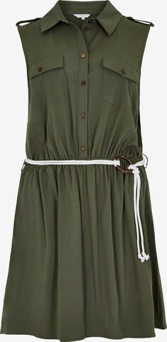 Robe Apricot en vert : devant