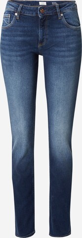 Coupe slim Jean QS en bleu : devant