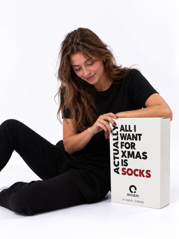 Occulto Socken 'Calendar'‌‌‌‌‌ in Weiß