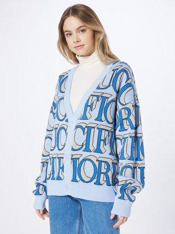 Cardigan 'Intarsia' Fiorucci en bleu : devant