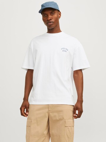 T-Shirt 'Brooklyn' JACK & JONES en blanc : devant