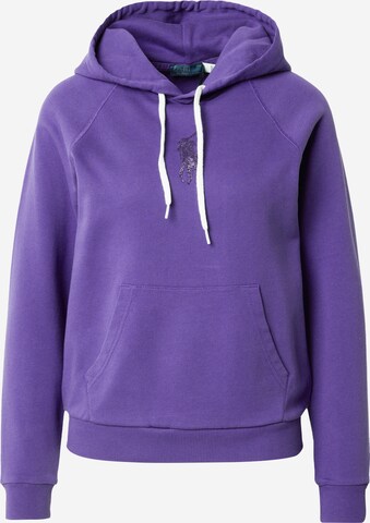 Sweat-shirt Polo Ralph Lauren en violet : devant