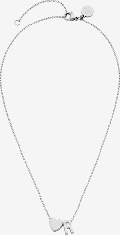 Collana 'Letter Heart R' di PURELEI in argento: frontale