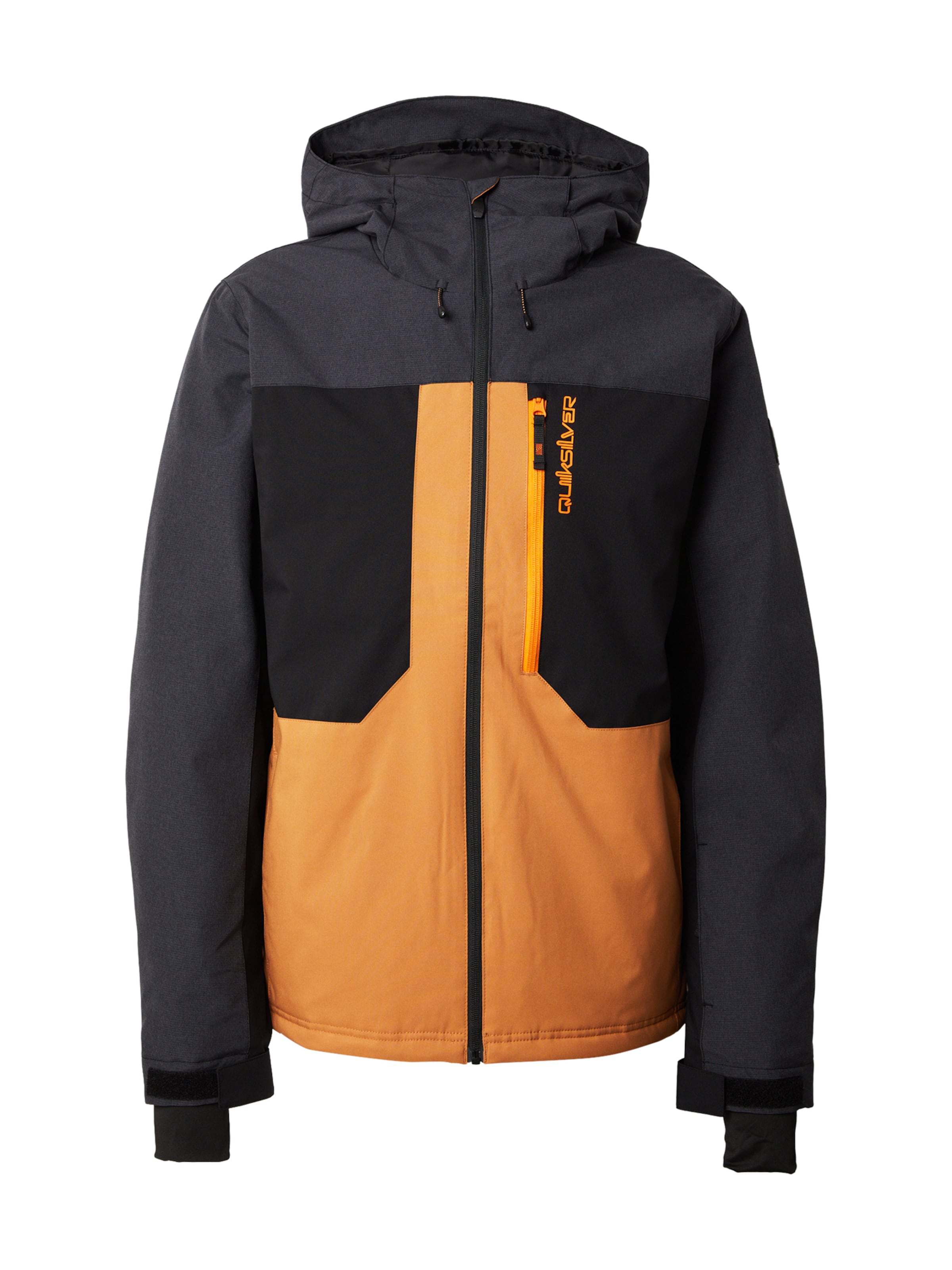 juoda QUIKSILVER Sportinė striukė &#x27;DAWSON&#x27;: priekis